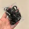 Diadema elástica negra para niños, alta elasticidad, no daña el cabello, liga para el cabello, accesorio para el cabello para niñas