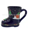 Presentes Criativos de Natal Caneca de Sapato de Natal de Cerâmica Desenho Animado Fofo Criativo Caneca de Café Botas de Natal