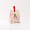 Cajas de dulces de boda de mano estilo chino Xiaohongshu, bolsas de dulces de compromiso, cajas de regalo de boda, cajas de dulces de recuerdo al por mayor
