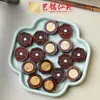 Acessórios de Madeira Jacarandá Esculpida Inlay de Cinco Vias Octogonal Marca com Furo Passante Yiming Xianyuan Sândalo Negro Brinquedo Pulseira Colar Acessórios