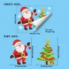 Novos Adesivos de Decoração de Natal da Amazon Papai Noel Árvore de Natal Cena de Festa de Feriado Adesivos de Decoração de Atmosfera