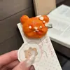 Pinza de Pelo de Lana con Forma de Corazón y Flor Estilo Coreano para Mujeres Adultas Flequillos Pinzas Laterales Accesorios para el Cabello Otoño Invierno Sensación de Alta Gama Pinzas para Cabello Rebelde