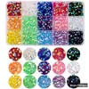 Set de 15 rejillas de diamantes AB de fondo plano de resina en colores jelly, diamantes para decoración de uñas de colores mixtos, diamantes adhesivos DIY hechos a mano, set de accesorios de diamantes transparentes grandes