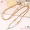 Cuerda Fina Tejida a Mano de Cera de Abejas Jade Dorado Pixiu DIY Hecho a Mano para el Cuello Venta al por Mayor
