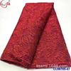 Cheongsam de Flor Grande Bordada Colorida Tela Brocada Jacquard Antigua Tela Brocada Africana Encaje