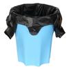 Saco de lixo doméstico portátil espesso dormitório superdimensionado acessível tipo colete cozinha saco plástico preto atacado