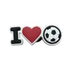 Série de Futebol Transfronteiriça Copa do Mundo Charms para Sapato Borracha Macia de PVC Decorações para Sapato de Jardim Botões Decorativos DIY Amazon