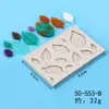 Molde de Silicone Líquido para Bolo Fondant Folha DIY Coleção de Vários Moldes de Silicone de Folhas e Folhas de Bordo