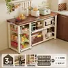 Estante de Almacenamiento de Cocina Multifuncional de Pie para Frutas y Verduras Estante de Almacenamiento para Microondas Mesa de Corte de Verduras de Múltiples Niveles para el Hogar Banco de Trabajo