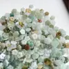 Semilla de Frijol Tricolor Flor Pequeña Jade Jade Artesanías Tejido Cuerda Arte Producción Accesorios Accesorios Ciudad Sihui a Material Adornos de Jade