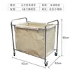 Carrito Cónico de Lino Habitación de Hotel Carrito de Trabajo de Limpieza de Acero Inoxidable Carrito para Puerta con Almacenamiento Desmontable Carrito de Mano para Hotel