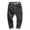 Calças de Inverno de Corte Reto Masculinas Largas 2025 Nova Marca Tendência Calças Casuais Tendência Estiloso Calças Cargo de Veludo Cotelê Roupa Masculina