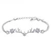 Todo o caminho você tem pulseira feminina Mori simples Escola pulseira de casal flash Diamante chifre de veado namoradas pulseira de amor joias de outono e inverno atacado