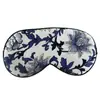Nuevo antifaz de seda de doble cara 100% seda de morera, suministro de comercio exterior, porcelana azul y blanca, sombreado, protección para los ojos, antifaz para dormir