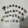 Cortina de Lantejoulas Redondas Douradas e Prateadas Adereços de Casamento Cortina de Contas Galvanizadas Enfeites Pendurados de Lantejoulas Suprimentos de Decoração para Cena de Casamento