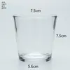 Taza de Vela Transparente para Comercio Exterior Transfronterizo Contenedor de Vela de Vidrio Taza Vacía para Aromaterapia Adorno Romántico de Portavelas para Dormitorio Vaso de Vidrio