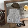 Ropa de Primavera y Otoño para Bebé Estilo Coreano Ins para Bebés Hombres y Mujeres Suéter de Punto Occidental Chaleco Bordado Chaleco Casual Chaqueta