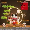Adornos de gato de la suerte sacuden la mano anillo de lámpara LED tienda de gatos ricos el negocio está en auge regalo sala de estar inauguración gato