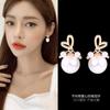 Pendientes de plata 925 con forma de aguja para venta en el mercado nocturno, pendientes de moda coreana para mujer, pendientes de explosión en vivo rojos de red, venta al por mayor