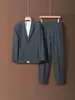 Conjunto de terno casual de alta qualidade para homens, terno de duas peças estilo coreano slim fit profissional para negócios, terno de noivo para casamento