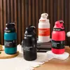 Botella de Agua Deportiva Portátil de Gran Capacidad Transfronteriza con Popote para Uso en Exteriores, Termo de Acero Inoxidable que Mantiene el Frío, en Stock y Disponible para Impresión