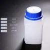Botella Cuadrada de Plástico con Tapa Azul, Botella de Plástico con Tapa Antirrobo y Tapa Interior, Botella para Muestras de Laboratorio con Tapa Azul de Plástico PE Botella Cuadrada