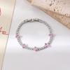 Pulsera Ajustable de Moda de Circonita de Lujo Ligero Europeo y Americano Corea del Sur Alto Diseño Joker Joyería Simple para Damas Venta al por Mayor