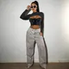 Comércio Exterior Transfronteiriço Moda Feminina 2026 Novo Estilo Blusa Manga Longa Estilo Garota Spicy com Design Estiloso, Cadarço Estilo Americano Vazado Gola Alta Estilo Curto