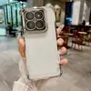 Capa Protetora Anti-Queda de Quatro Cantos Galvanizada Adequada para Capa de Celular Xiaomi 14Pro/Note13/Redmi K70, Anti-Impressão Digital