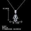 Collar para Mujer Transfronterizo Amazon Europa y América Caliente Combinación de Luna Collar Nicho Versátil Accesorios de Alta Gama