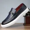 Zapatos Casuales de Negocios Transpirables para Hombre de Venta Caliente Estilo Británico Moderno Suela Suave Versátiles de Cuero - 26053