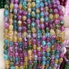 Turmalina de 5-7 mm Color Calcedonia Borgoña Cuentas Sueltas Joyería DIY Agujero Recto Asimétrico Cuentas de Piedra Suelta