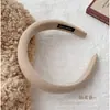 Faixa de Cabelo Esponja Headband Celebridade da Internet marrom Outono e Inverno Acessórios de Cabelo Avançados Grampos de Cabelo Novo Estilo