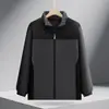 Cortavientos personalizado forrado de algodón con estampado de logo, ropa de trabajo para exteriores para hombres y mujeres, chaqueta cortavientos y cálida, abrigo de trabajo para team building