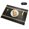 Jogo americano de PVC isolado para mesa, lavável e reutilizável, adequado para restaurantes japoneses, cafés e jantares ocidentais