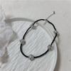 Collar con colgante de amor con cuentas de rosa de metal Dongdaemun de Corea del Sur, temperamento lindo y versátil