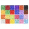 24 Compartimentos Miçangas de Arroz Cor Macaron Pacote de Materiais Artesanal DIY Fazendo Pulseira Colar Acessórios de Joias Conjunto Combinado