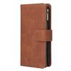 Para Apple 12Pro XR funda de cuero tipo billetera con tarjetero iPhone11 bolsa con cremallera para múltiples tarjetas XS funda de cuero para teléfono móvil