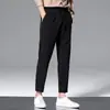 Pantalones cortos deportivos de verano para hombre, estilo americano, de seda helada, secado rápido, transfronterizos, modernos y versátiles, con caída fluida, adecuados para uso casual