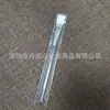 Pincel para Máscara de Cabelo com Haste de Cristal Transparente Ferramenta de Beleza DIY Pincel de Maquiagem Cabelo Macio de Nylon Pincel para Máscara de Cabelo Pequeno Cabo Longo