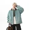 Chaqueta de Mezclilla Fresca y Atractiva de Otoño para Hombre Estilo Ins High Street Marca de Tendencia Estilo Hong Kong Estilo Japonés Estilo Harajuku Estilo Coreano Chaqueta Holgada de Moda
