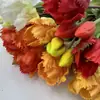 Tulipas Onduladas de Borracha Macia de Alta Qualidade para Decoração de Casa e Showroom, Flores Artificiais com Toque Realista, Atacado