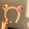 Linda Nueva Diadema de Dibujos Animados para Mujer, Diadema de Felpa para Lavarse la Cara y Aplicarse Mascarilla Facial, Accesorio para el Cabello Antideslizante