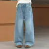 Jeans de Primavera y Otoño para Niñas 2026 Nuevos Casuales Estilo Coreano Ajustados de Color Claro para Niñas Mayores Transfronterizos