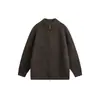RESPÓNDEME Suéter Retro de Punto Trenzado de Moda Otoño/Invierno para Hombres y Mujeres, Top de Punto Cuello Redondo M75