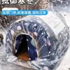 Caseta para Perros Casa para Mascotas de Exterior Cálida de Invierno Tienda Impermeable de Invierno Casa Cerrada para Perros Callejeros Exterior