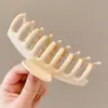 Elegante Pinza para el Cabello con Lazo Estilo Nuevo 2026 para Mujer, Cabello Semirecogido, Pinza de Garra para la Parte Posterior de la Cabeza para Cabello Fino, Sensación de Alta Gama, Pinza de Tiburón