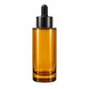 Stock Listo del Fabricante 50ml100ml Botella Cilíndrica de Fondo Grueso Botella para Sub-Embotellado de Cosméticos Esencia de Rocío Puro Hidratante
