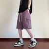 Pantalones Cortos de Verano 2025 para Hombre para Deportes al Aire Libre, Casual para Pareja, Secado Rápido, Modernos, Holgados, Estilo Hong Kong, de Seda Helada, Deportivos