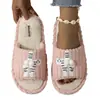 2026 Superventas Transfronterizo Zapatos de Gato Rayado EVA Zapatos Planos Casuales para el Hogar Pantuflas de Algodón Cálidas al por Mayor Transfronterizo